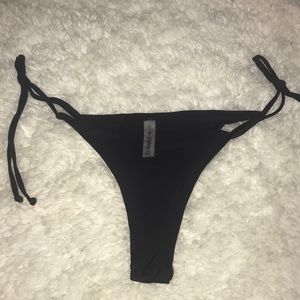 NWT Black Tie Up Bikini Bottoms